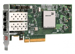 Адаптер HBA Qlogic 10Gb Dual Port FCoE CNA, x8 PCIe, SR optics (BR-1860-2P00). Изображение #1