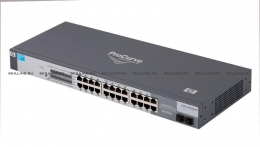 HP V1700-24 (WEB-managed, 22*10/100 +2 10/100/1000 or SFP, Fanless design, 19