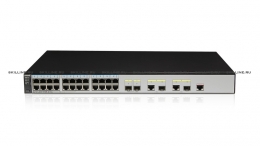 Коммутатор Huawei S5701-28TP-PWR-LI-AC(12 Ethernet 10/100/1000 PoE+ ports,12 Ethernet 10/100/1000 ports,2 Gig SFP and 2 dual-purpose 10/100/1000 or SFP,AC) (S5701-28TP-PWR-LI-AC). Изображение #1