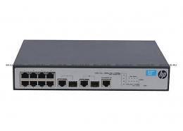 HP 1910-8 Switch(Web-managed, 8*10/100 + 2 dual SFP, static routing, 19