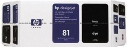 Набор HP 81 Black картридж + печатающая головка для Designjet 5000/5000ps/5500/5500ps 680-ml (C4990A). Изображение #1