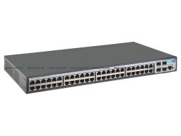 HP 1920-48G Switch (Web-managed, Limited CLI, 48*10/100/1000 + 4*SFP, static routing, rack-mounting, 19