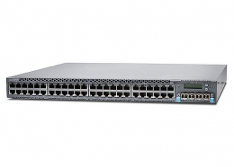 Коммутатор Juniper Networks EX4300, Chassis, 48-Port 10/100/1000 BaseT (No Power Supply or Fan Included) (EX4300-48T-S). Изображение #1