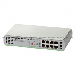 Коммутатор Allied Telesis 8 port 10/100/1000TX unmanaged switch with internal power supply EU Power Adapter (AT-GS910/8). Изображение #1