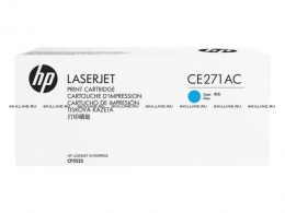 Тонер-картридж HP 650A Cyan для CP5525n/dn/xh Enterprise M750n/M750dn/M750xh Contract (15000 стр) (CE271AC). Изображение #1