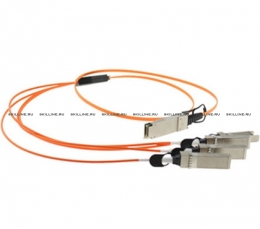 Кабель Cisco Systems 40GBASE Active Optical QSFP to 4SFP breakout Cable, 2m Original (QSFP-4X10G-AOC2M). Изображение #1