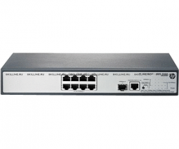 HP 1910-8G-PoE+ (65W) Switch (Web-managed, 8*10/100/1000 + 1 SFP, static routing,PoE+, 19