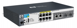 HP E2520G-8-PoE (Managed, 8*10/100/1000 + 2*10/100/1000 or SFP, PoE, desktop) (J9298A). Изображение #1