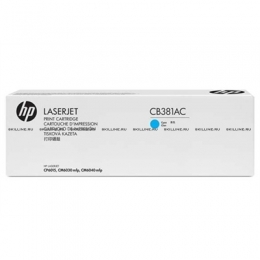 Тонер-картридж HP Cyan для CP6015 CM6030/6040 Contract (21000 стр) (CB381AC). Изображение #1