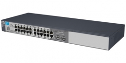 HP V1810-24G (WEB-Managed, 22*10/100/1000 +2 10/100/1000 or SFP, Fanless design, 19