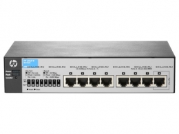 HP 1810-8 Switch(WEB-Managed, 7*10/100 + 1 10/100/1000, Fanless design, desktop) (J9800A). Изображение #1