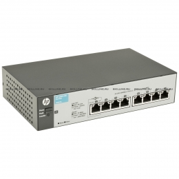 HP 1810-8G Switch(WEB-Managed, 8*10/100/1000, Fanless design, desktop) (J9802A). Изображение #1