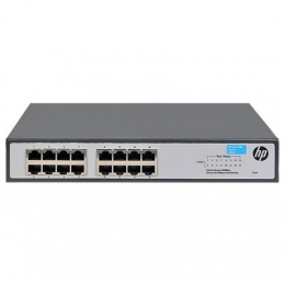 HP 1420-16G Switch (Unmanaged, 16*10/100/1000, QoS, fanless, 19'') (JH016A). Изображение #1