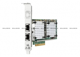 Сетевая карта HPE Ethernet 10Gb 2-port BASE-T 57810S Adapter (656596-B21). Изображение #1