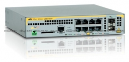 Коммутатор Allied Telesis L2+ managed switch, 8 x 10/100/1000Mbps POE ports, 2 x SFP uplink slots, 1 Fixed AC power supply (AT-x230-10GP). Изображение #1
