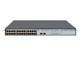 HP 1420-24G-2SFP+ 10G Uplink Switch Switch (Unmanaged, 24*10/100/1000 + 2 SFP+, QoS, fanless, 19'') (JH018A). Изображение #1