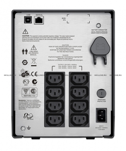 ИБП APC  Smart-UPS C 600W/1000VA LCD 230V,  (8) IEC 320 C13 (SMC1000I). Изображение #4