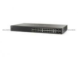 Коммутатор Cisco Systems 24-port 10/100 POE Stackable Managed Switch w/Gig Uplinks (SF500-24P-K9-G5). Изображение #1
