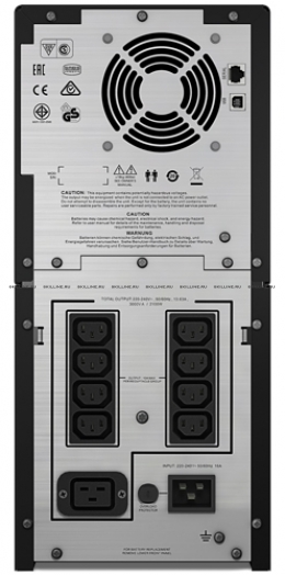 ИБП APC  Smart-UPS C 2100W/3000VA LCD 230V, 2100 ватт, (1) IEC 320 C19,   (6) IEC 320 C13, Interface Port USB (SMC3000I). Изображение #4