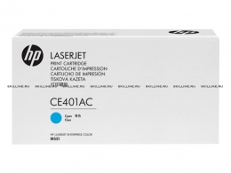 Тонер-картридж HP 507AC Cyan для Enterprise 500 color M551n/M551dn/M551xh/M570dn/M570dw/M575dn/M575f Contract (6000 стр) (CE401AC). Изображение #1