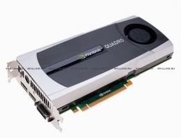 Видеокарта NVIDIA Quadro 6000 6GB PCIE 2xDP DVI Stereo Retail 384-bit DDR5 DP to DVI-D (SL) adapter DVI-I to VGA adapter (VCQ6000-PB). Изображение #1