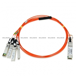 Оптический модуль Huawei Optical transceiver,QSFP+,40G,(850nm,10m,AOC)(Connect to four SFP+ Optical Transceiver) (QSFP-4SFP10-AOC10M). Изображение #1