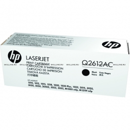 Тонер-картридж HP 12A Black для LJ M1005mfp/1010/1012/1015/1018/1020/1022/M1319mfp/3015/3020/3030/3050/3052/3055 Contract (2000 стр) (Q2612AC). Изображение #1