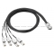 External SAS to mini-SAS Fanout Cable (AH587A)