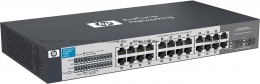 HP V1410-24G Switch (Unmanaged, 22*10/100/1000 + 2*10/100/1000 or SFP, QoS, 19