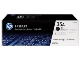 Тонер-картридж HP 35A Black Dual Pack для LJ P1005/P1006 (2х1500 стр) (CB435AD). Изображение #1