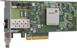 Адаптер HBA Qlogic 10Gb Single Port FCoE CNA, x8 PCIe, SR optics (BR-1860-1P00). Изображение #1