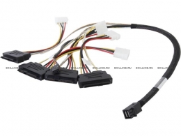 Внутренний кабель SFF-8643 - 4x SFF-8482, 0.6 м / 00412 / CBL-SFF8643-SAS8482SB-06M  (LSI00412). Изображение #1