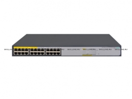 HP 1420-24G-PoE+ (124W) Switch (Unmanaged, 12*10/100/1000 PoE+, 12*10/100/1000, 124W,  2 SFP+, QoS, fanless, 19'') (JH019A). Изображение #1