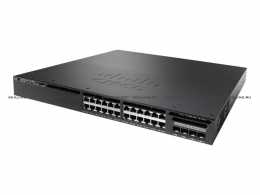 Коммутатор Cisco Catalyst 3650 24 Port PoE 2x10G Uplink w/5 AP licenses IPB (WS-C3650-24PWD-S). Изображение #1